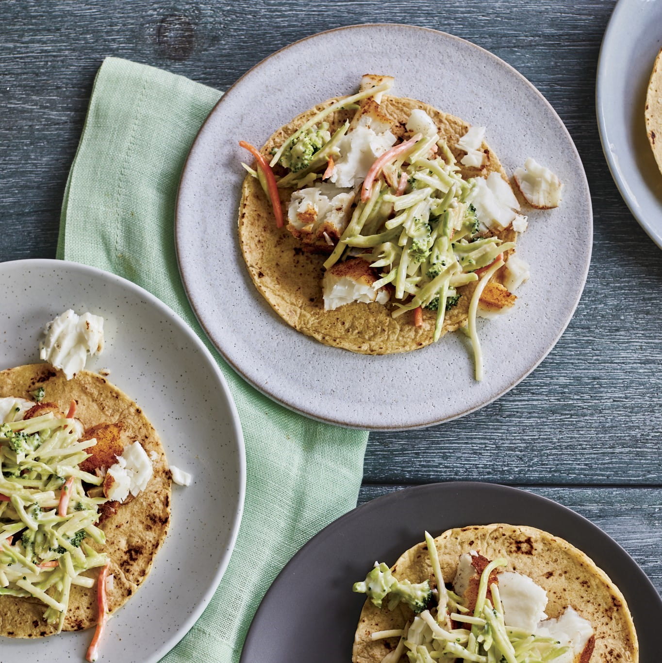 Fish Tacos with Broccoli Slaw American Stroke Association