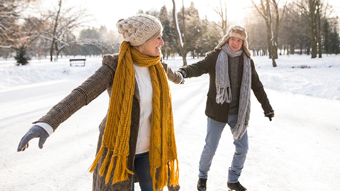 couple ice skating