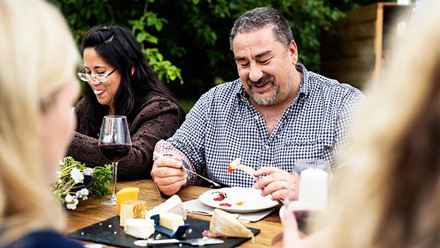 adults dining outdoors adults dining outdoors