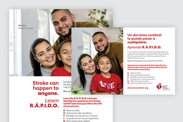 an ASA R.Á.P.I.D.O. half-page print ad overlaying a full page R.Á.P.I.D.O. print ad an ASA R.Á.P.I.D.O. half-page print ad overlaying a full page R.Á.P.I.D.O. print ad