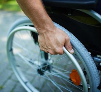 Person in a wheelchair