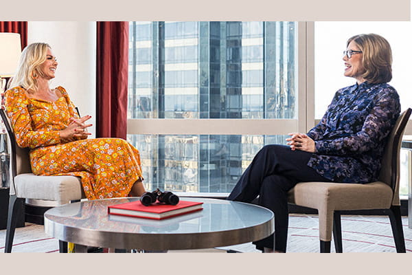 Laura Bell Bundy and Nancy Brown interview video screenshot