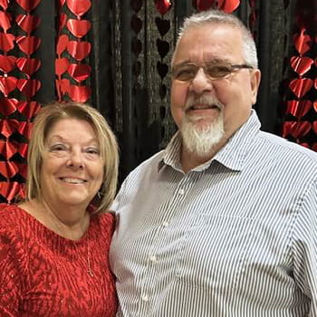 Don Spohn posing with his wife Don Spohn posing with his wife