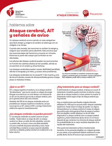 imagen en miniatura del recurso Hablemos sobre los ataques o derrames cerebrales, los AIT y los signos de alarma