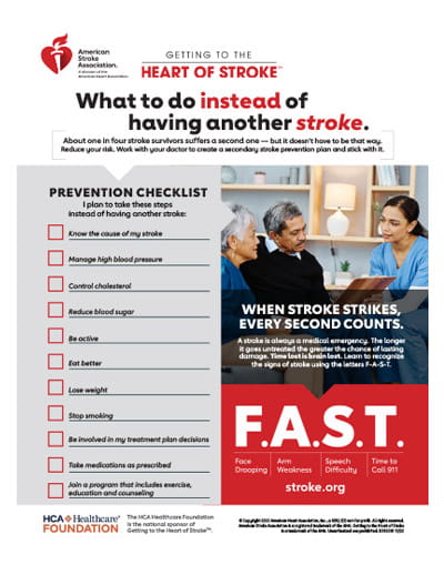 What to do instead of having another stroke prevention checklist